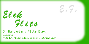 elek flits business card